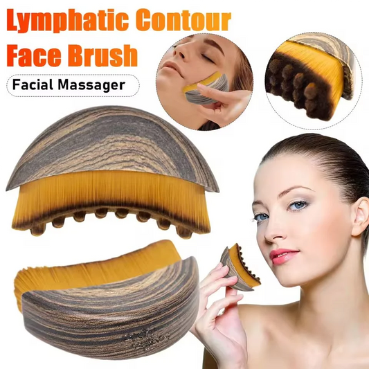 Cepillo facial de contorno linfático